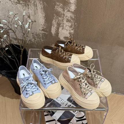 H55女鞋蓝调旧街区25新款头层牛皮版玛尼大头鞋休闲百搭厚底板鞋