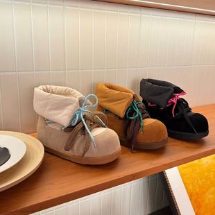 保暖百搭中筒面包鞋 新款 滑雪风雪地靴 哥本哈根2025冬季 H55女鞋