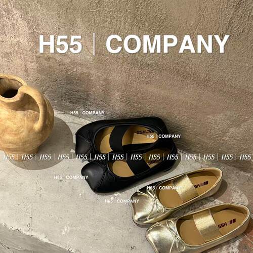 H55女鞋缓存经典高定版浅口平底蝴蝶结法式小苹果鞋头芭蕾鞋2.5cm