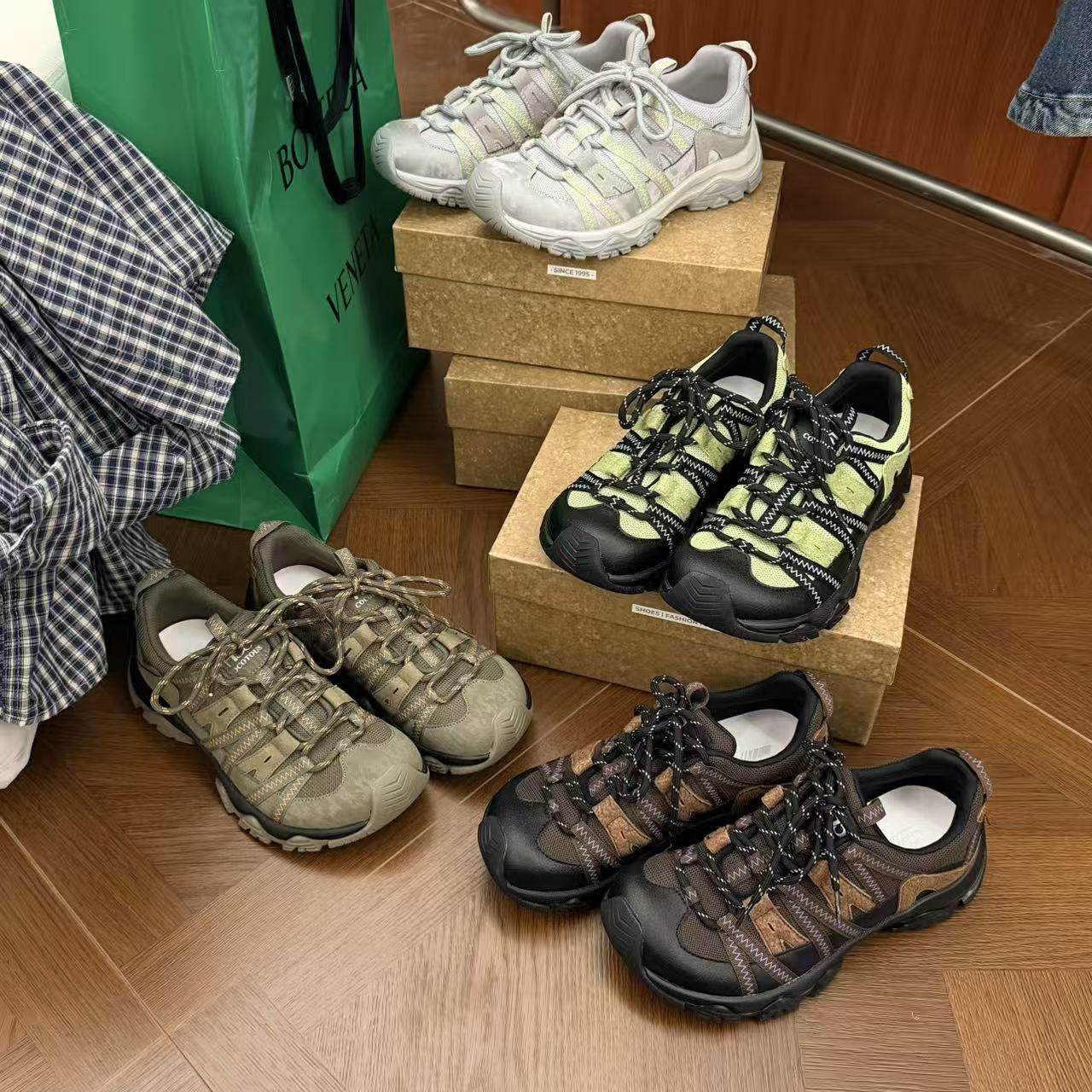 H55女鞋融境2026春季新款户外丑萌美学时尚百搭休闲鞋徒步登山鞋