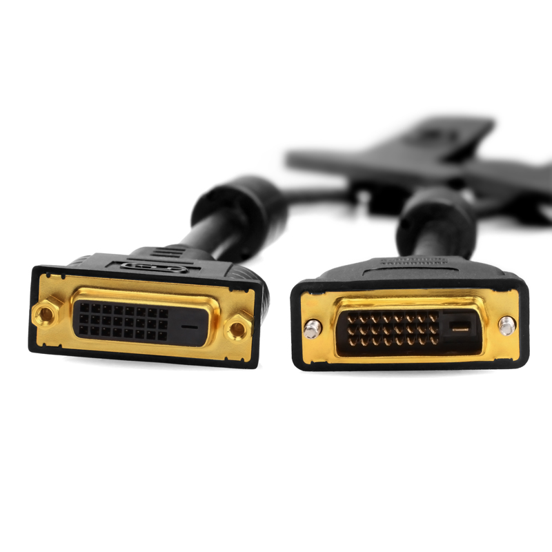 DVI¹«¶Ôĸ ÏÔʾÆ÷ÑÓ³¤Ïß DVI-D 24+1¹«¶ÔDVI(24+1)ĸ ¶Æ½ð 50cmÏß
