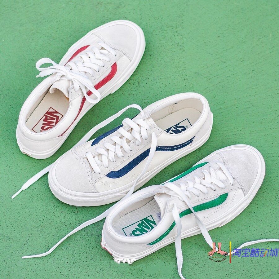 vans白红休闲风权志龙帆布鞋现货