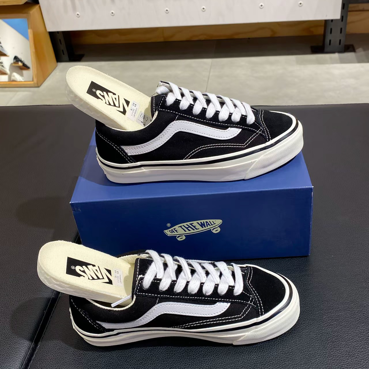 范斯vans lx old skool premium黑白经典百搭帆布鞋VN000E8VBPT