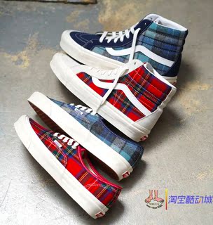 现货vans Pendleton联名红白蓝白安纳海姆英伦格子VN0A38GF9GT