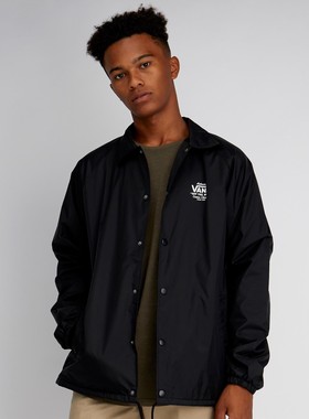 现货范斯VANS黑色教练夹克外套男女同款VN0002MUY28