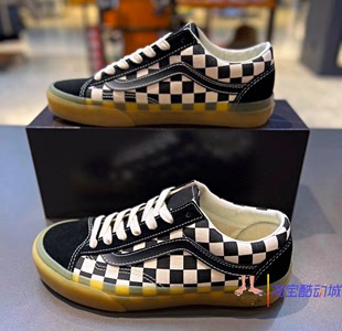 生胶滑板鞋 范斯vans style 36黑白棋盘格休闲运动鞋 VN0A3DZ31KP