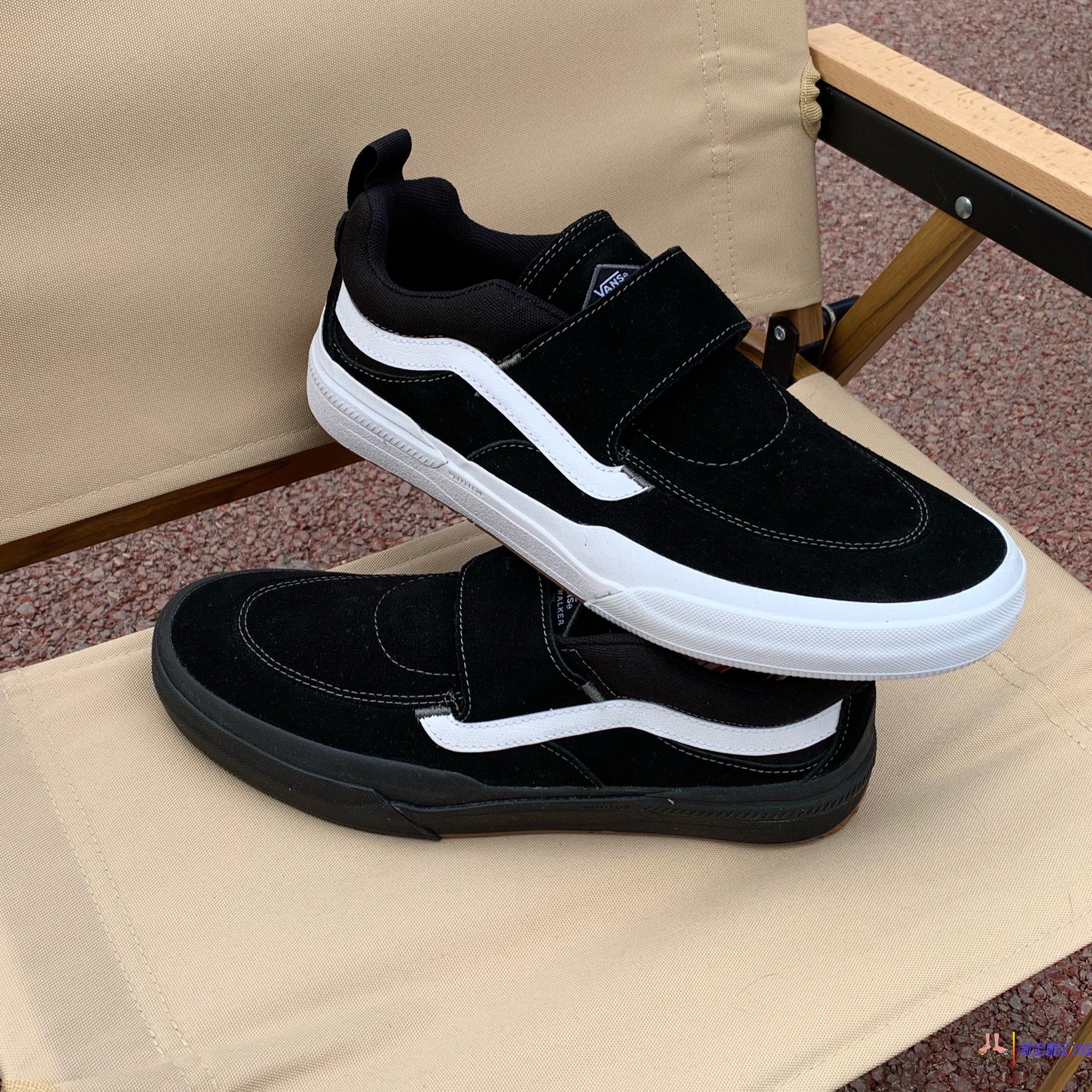 现货滑板鞋vans缓震魔术贴