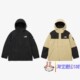 现货THE NORTH FACE印花拉链连帽夹克黑色冲锋衣防风防水NJ2HP01K