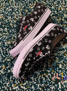 现货vans范斯kazuki仓石一树黑色低帮帆布鞋联名VN0A5HZS6UT