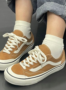 范斯VANS Vr3 Sf低帮橙色百搭休闲鞋帆布鞋VN0A4BX9BKQ