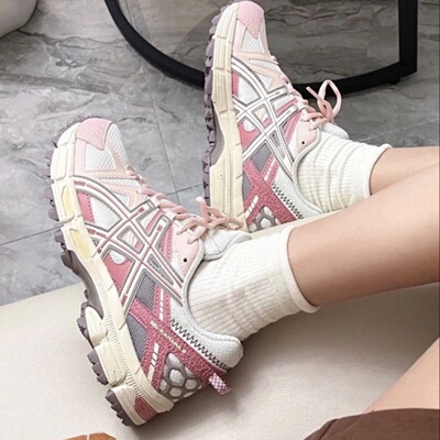 亚瑟士ASICS gel-kahana 8舒适百搭缓震跑步鞋粉色1012A978-103