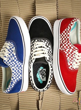 现货vans范斯comfycush红蓝白era超轻男女帆布鞋VN0A3WM9V9Z/A0