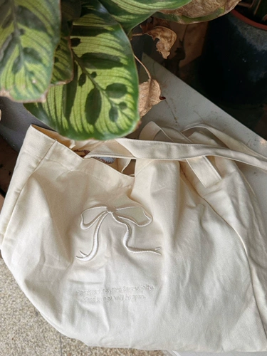 Вместительный и большой трехмерный милый шоппер с бантиком, сумка на одно плечо, рюкзак, сумка через плечо, с вышивкой