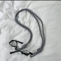 Мини-черный длинный ремень через плечо