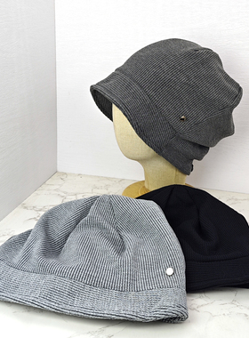 新款黑色韩系冷帽女款秋冬大头围堆堆帽宽松显脸小百搭包头帽