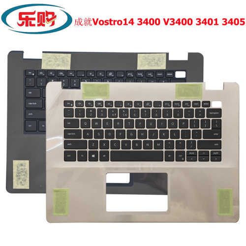 戴尔3400V34013405C壳键盘银黑