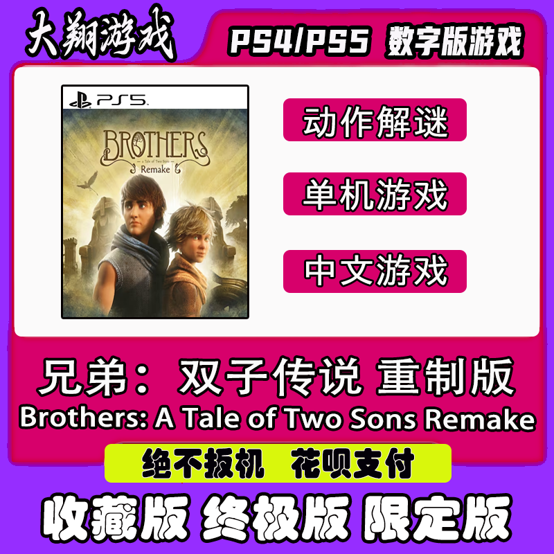 限定版兄弟：双子传说PSNPS5重制