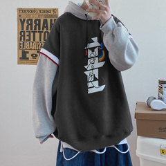 Self made ice spring new product large size fake two pieces of sweater coat men