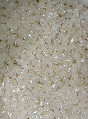 多色abs铃兰花风铃饰品配件小吊饰diy手工制作手链项链耳坠一斤装