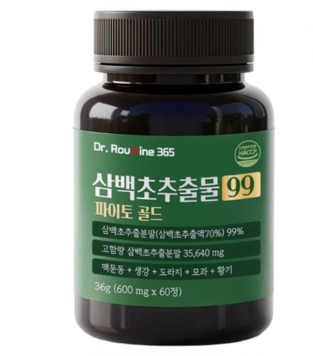 韩国直邮Dr. Rouine365三白草提取物99黄金版膳食补充剂度60粒