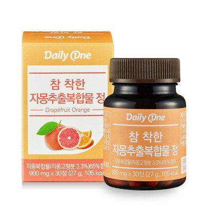 韩国直邮dailyone西柚提取物浓缩丸血橙维生素低卡900mg*30粒