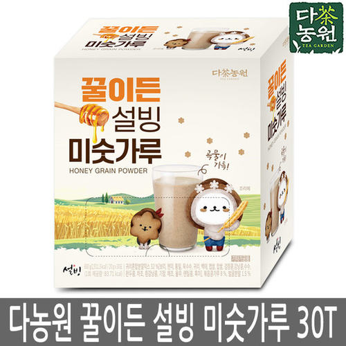 韩国直邮多农园蜂蜜谷物粉末早餐饱腹代餐营养健康20g*30包