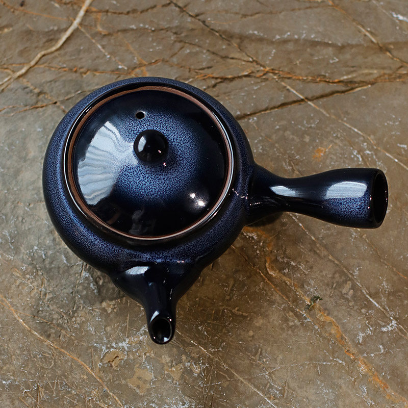 微瑕侧把壶日式和风茶器横手陶瓷茶壶单壶日本壶过滤急须壶茶壶