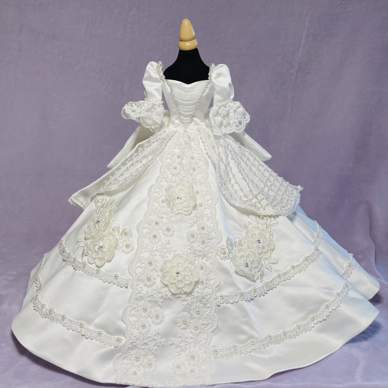 原创宫廷复古风重手工设计BJD四分体娃衣孤品
