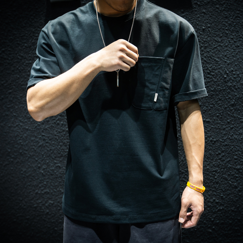 纯棉短袖男宽松潮牌ins大码