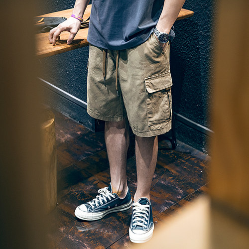 五分裤工装裤潮多口袋短裤潮牌