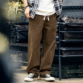 潮流哈伦长裤 2025秋季 裤 子男士 纯棉直筒休闲裤 男宽松潮牌ins大码