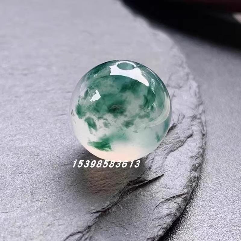 冰种散珠单颗玉石手串佛珠手链