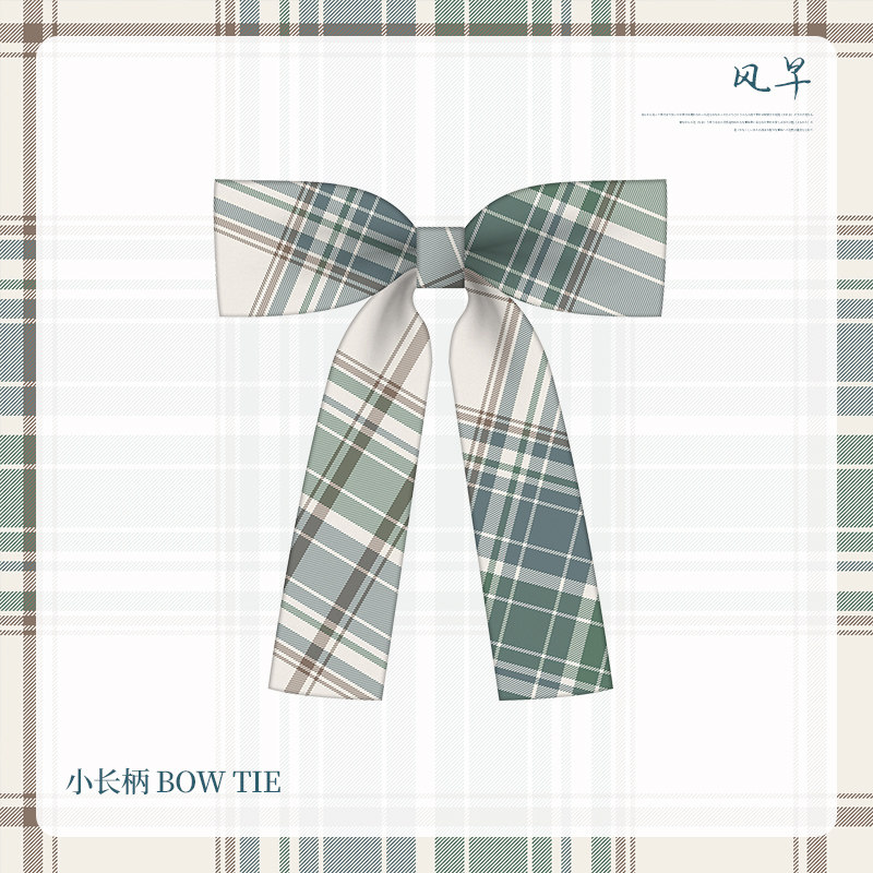 [TIAN YUCHUAN] ELIZABETH JK PLAID SKIRT SMALL OBJECT BOXER | DOUBLE-LAYER BOXER | FREE TIE | SMALL LONG HANDLE