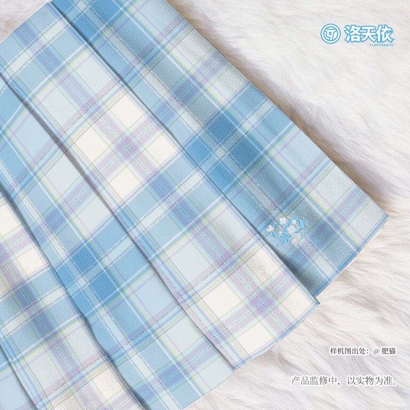 GENUINE JOINT TIAN YUCHUAN X LUO TIANYI JK UNIFORM PLAID SKIRT SHIRT SUIT LARGE FULL SET OF COLLEGE STYLE GIRLS NEW