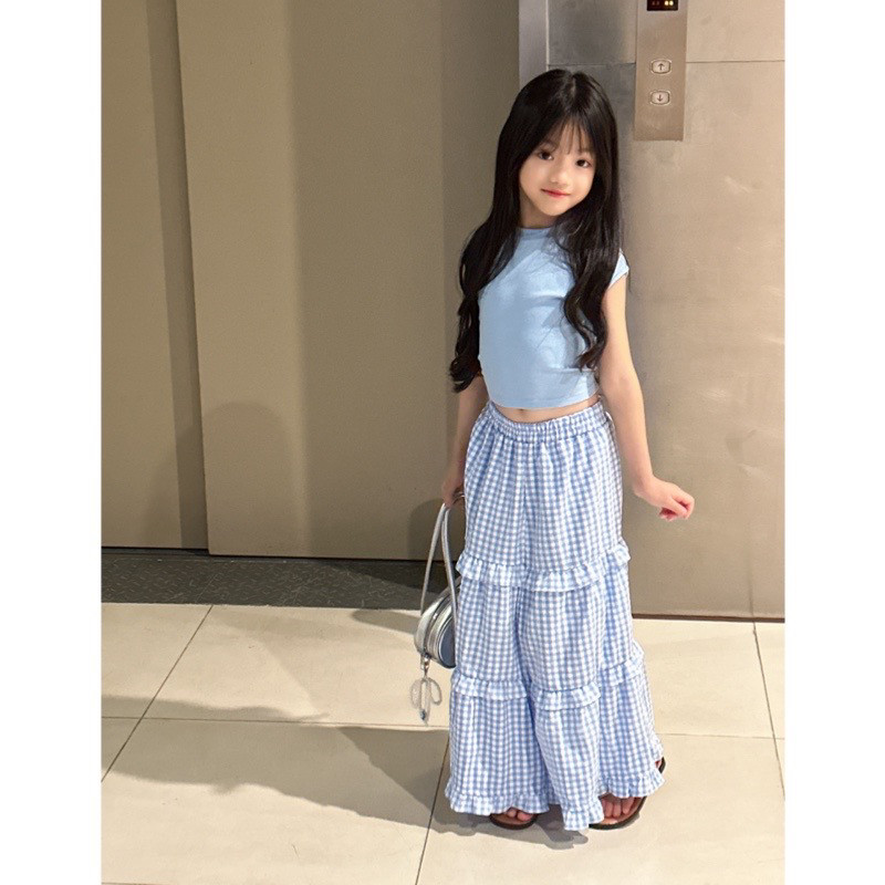 梨几 女童夏季2025新款洋气套装