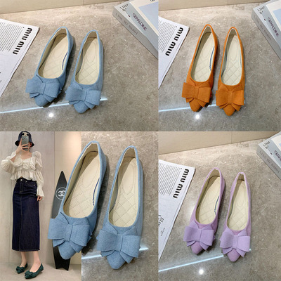 浅口尖头平底女鞋Women'sshoes