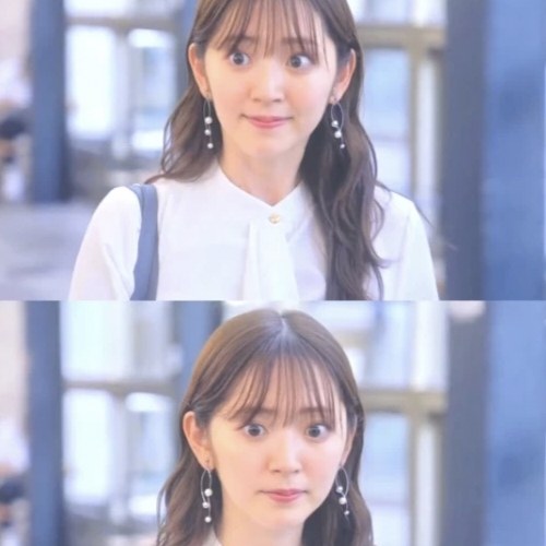 kari show真奈特同款秋冬日系樱花妹珠光人造珍珠长流苏甜美耳饰