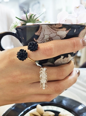 kari show多色入日系ins风小众设计温柔清冷高级感叠戴戒指合集