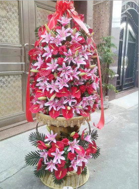清明仿真菊花扫墓花篮纪念碑团建红色教育假花殡仪馆追悼祭奠花圈