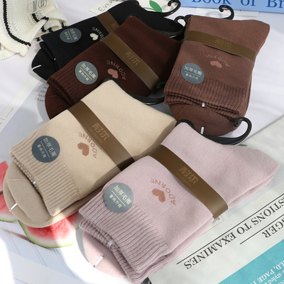 耐尔女袜加厚毛圈中筒袜