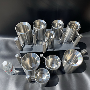 316L不锈钢哑铃杯健身水杯咖啡杯八公斤实心露营户外水杯定制团建