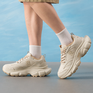 MLB专柜正品鞋子洋基队NY厚底增高男女同款时尚潮百搭运动鞋SHW00