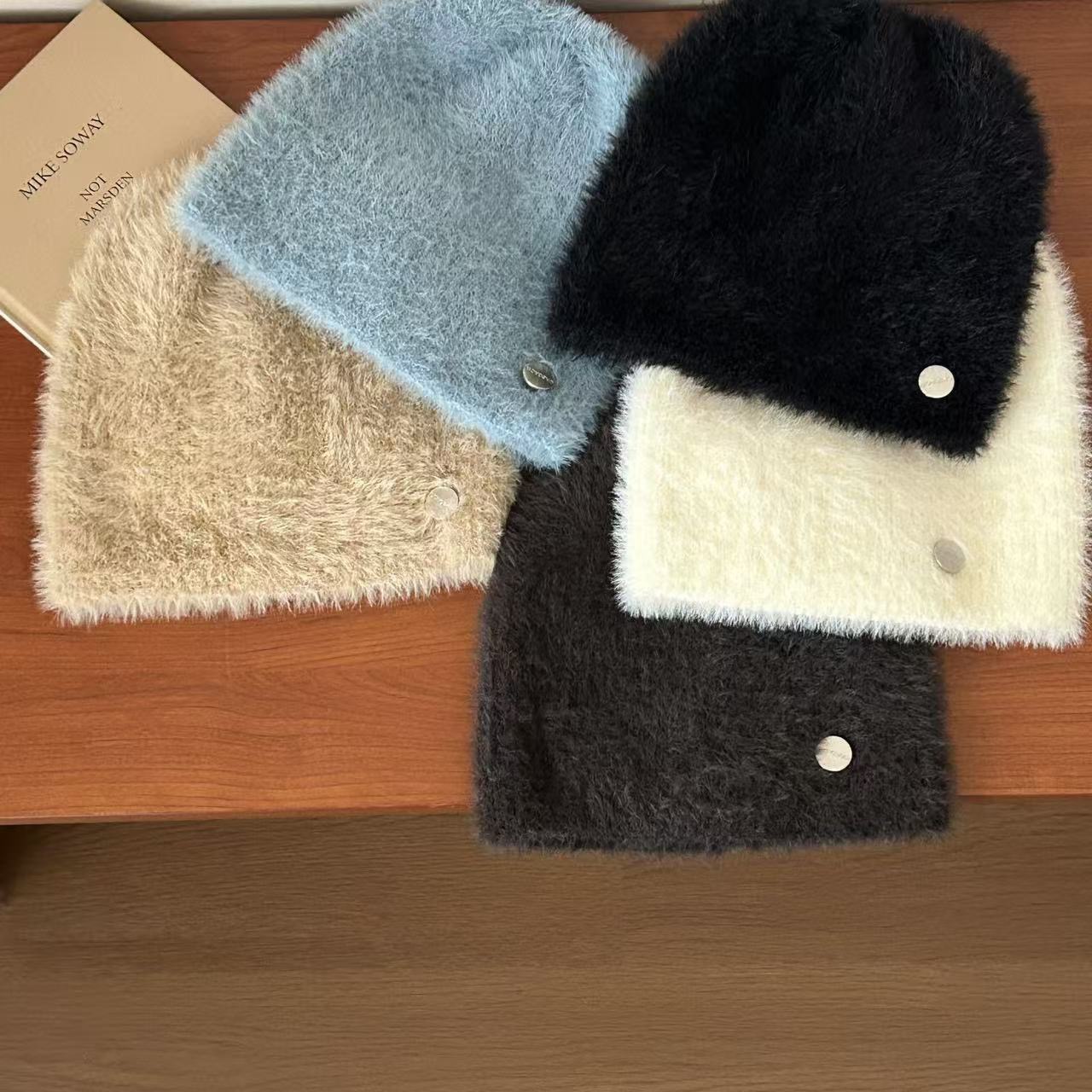 ins韩国儿童帽子秋冬女童毛线帽针织帽中大童男童宝宝保暖护耳帽