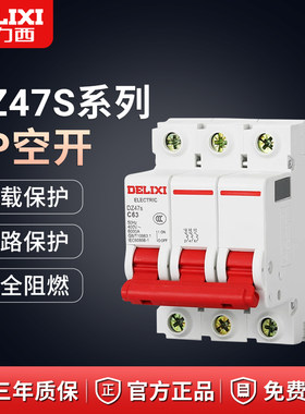 德力西小型三相断路器3P4P63A