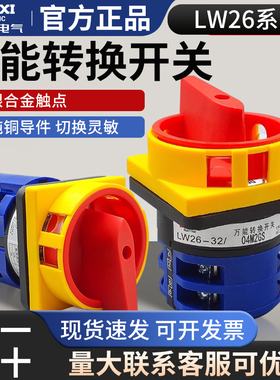 德力西万能转换开关LW26GS-20/04M2 电源切断开关32A切换开关20A