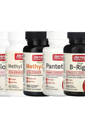 Jarrow Formulas全素维生素B族B-Right生物素甲基叶酸B1B6B12肌醇