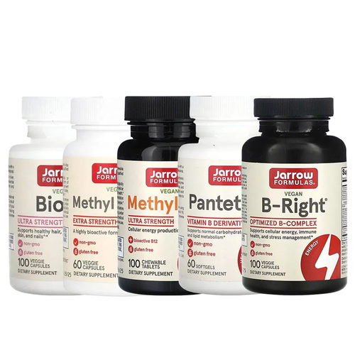 Jarrow Formulas全素维生素B族B-Right生物素甲基叶酸B1B6B12肌醇