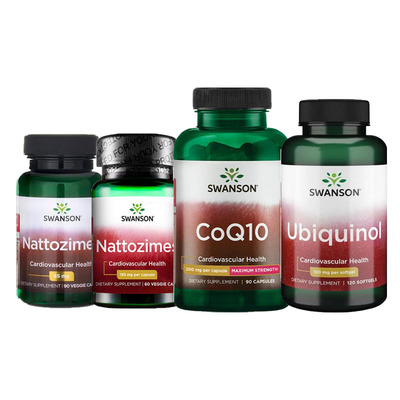 SWANSON还原型辅酶CoQ10泛醇泛醌红曲米PQQ山楂纳豆激酶Cardio