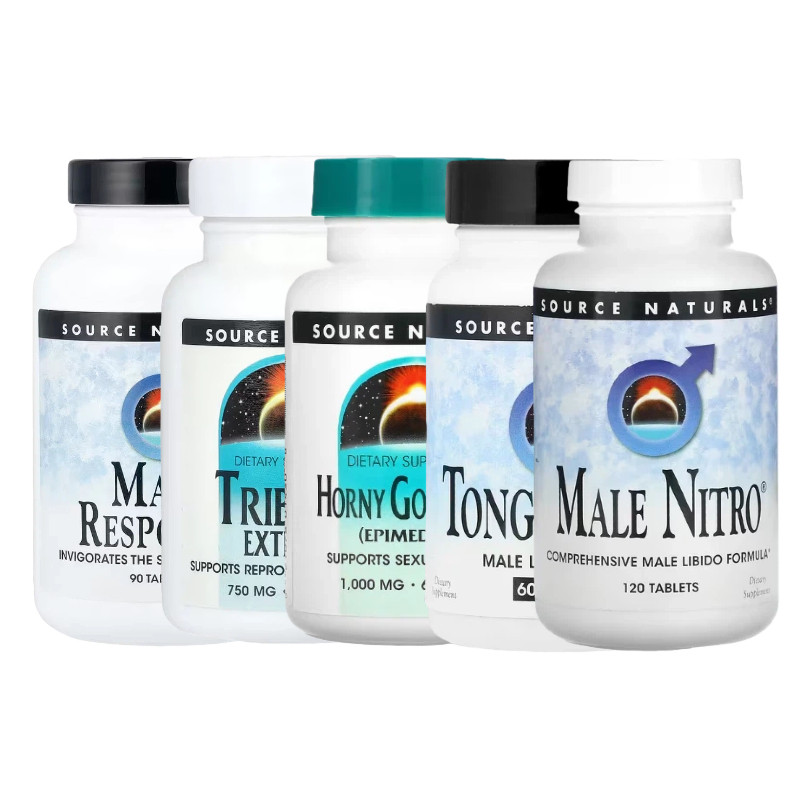 Source Naturals男性Male东革阿里Nitro淫羊藿蒺藜肌苷反式阿魏酸