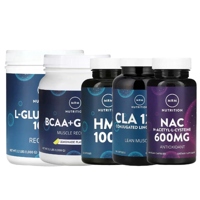 MRM Nutrition营养BCAA+G 6000 HMB 1000锻炼后肌肉修复原营养粉